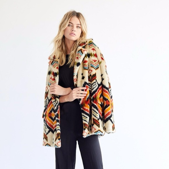 Free People Jackets & Blazers - Free People Carmella Faux Fur Jacket
